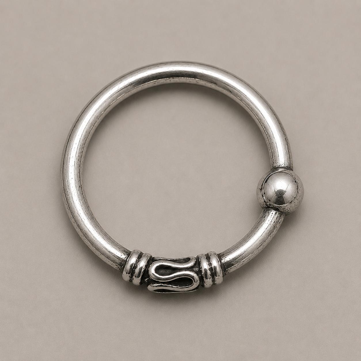 925 Sterling Silver Infinity Charm Open Nose Ring - Image 3